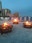 fire pits on the beach